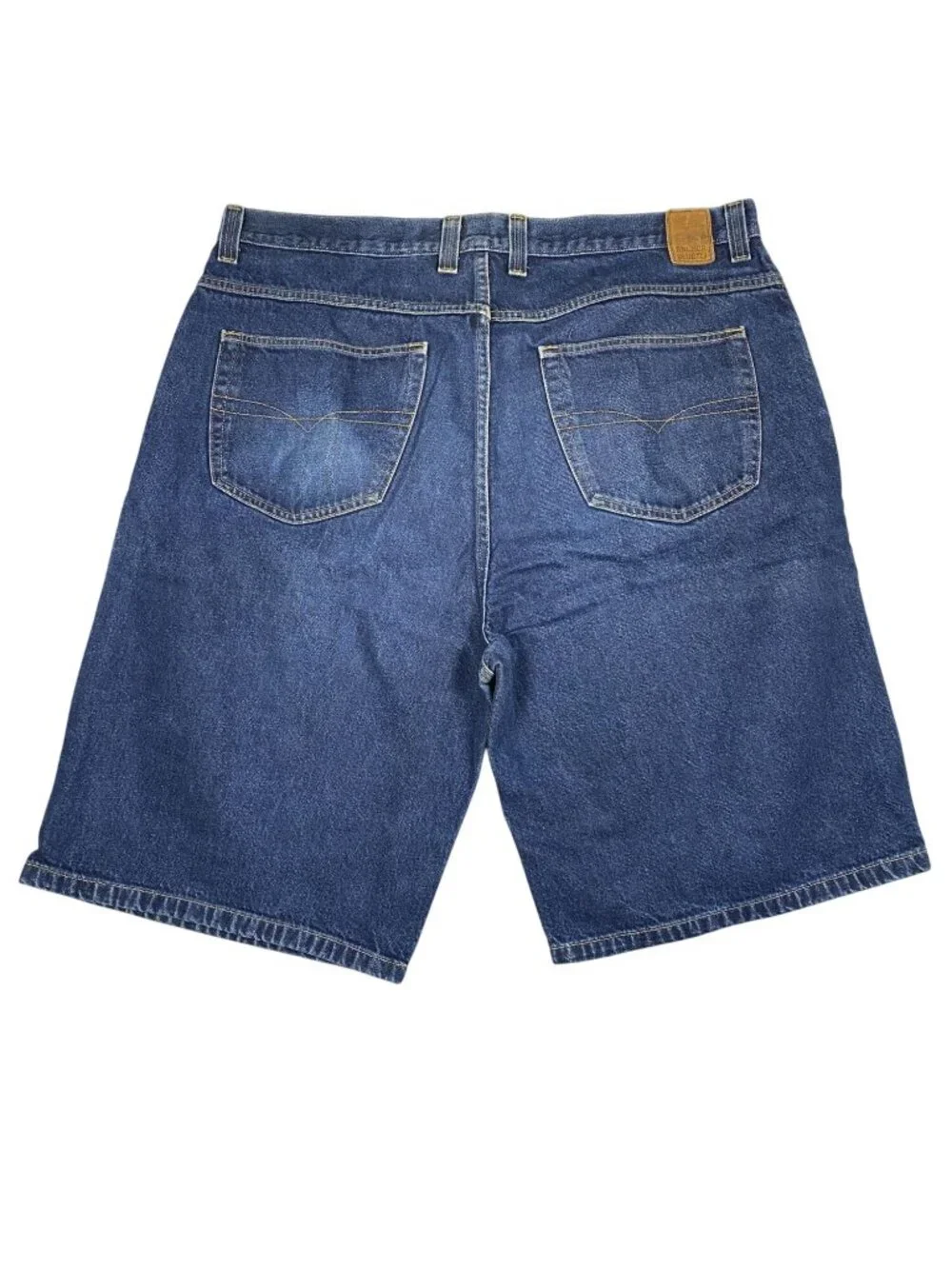 Anchor Blue Mens Baggy Denim Shorts Size 42 Made In Mexico Vintage 90s